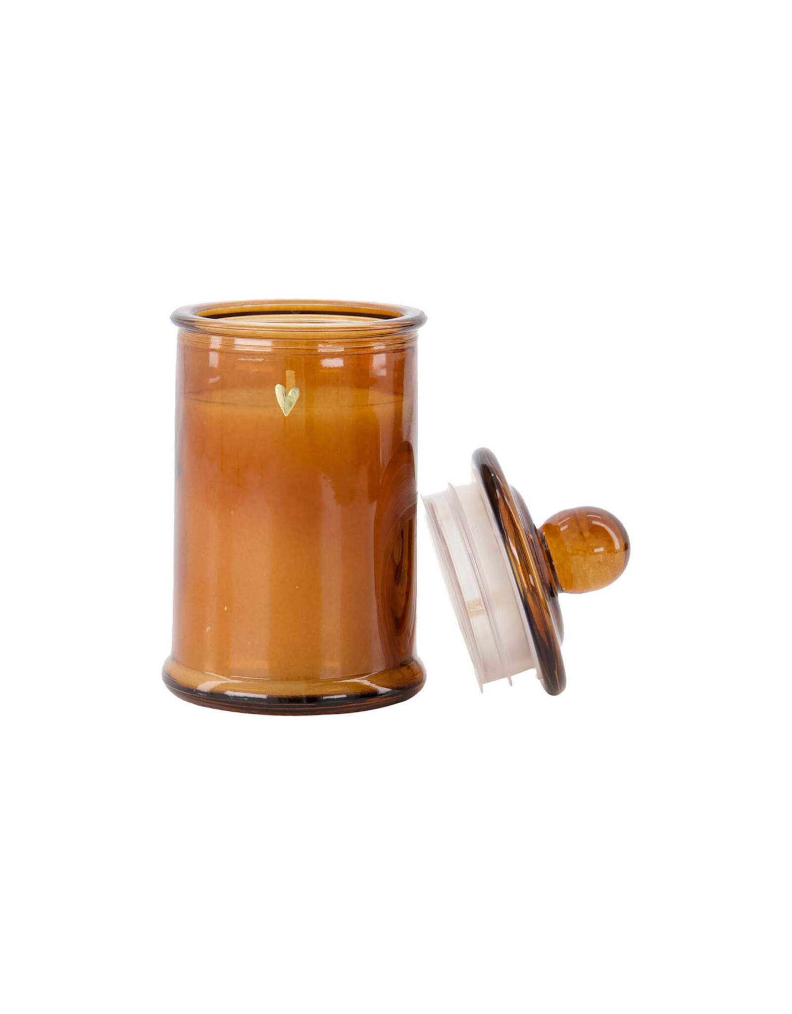 Zusss Geurkaars glas met deksel hartje - Zusss