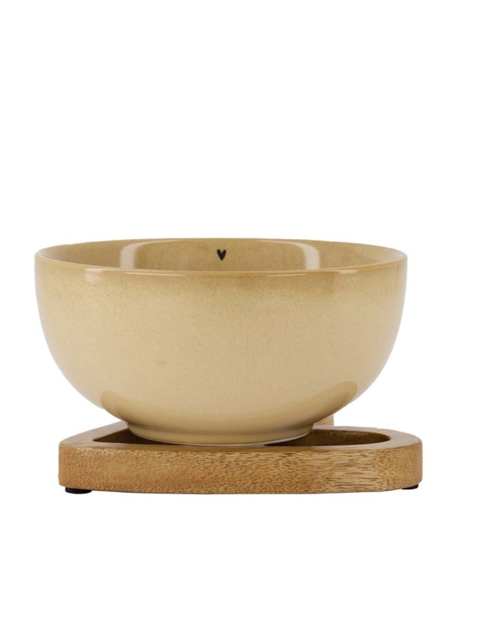 Zusss Set van 2 Pannenonderzetters hout hartje - Zusss