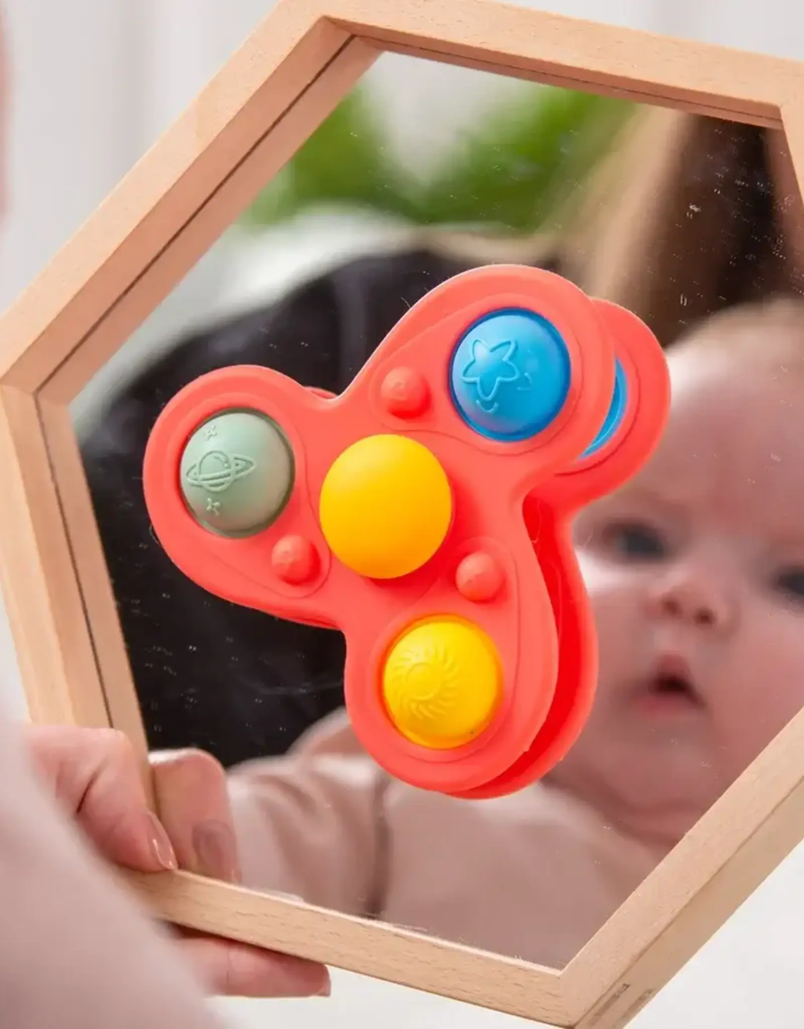 Tickit SiliSoft Jumbo Spinner (Regenboog) - Tickit