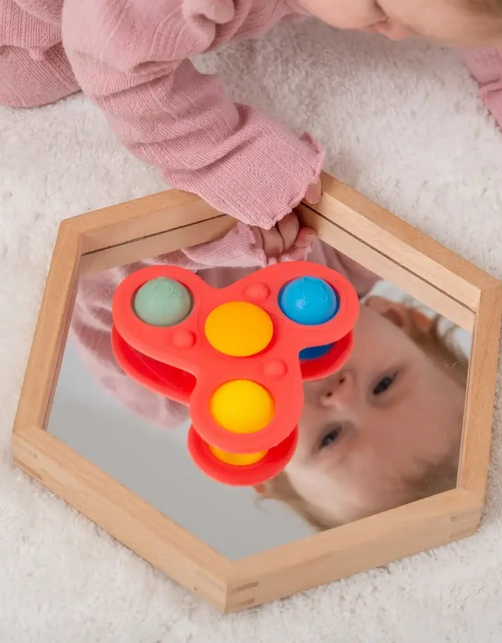 Tickit SiliSoft Jumbo Spinner (Regenboog) - Tickit