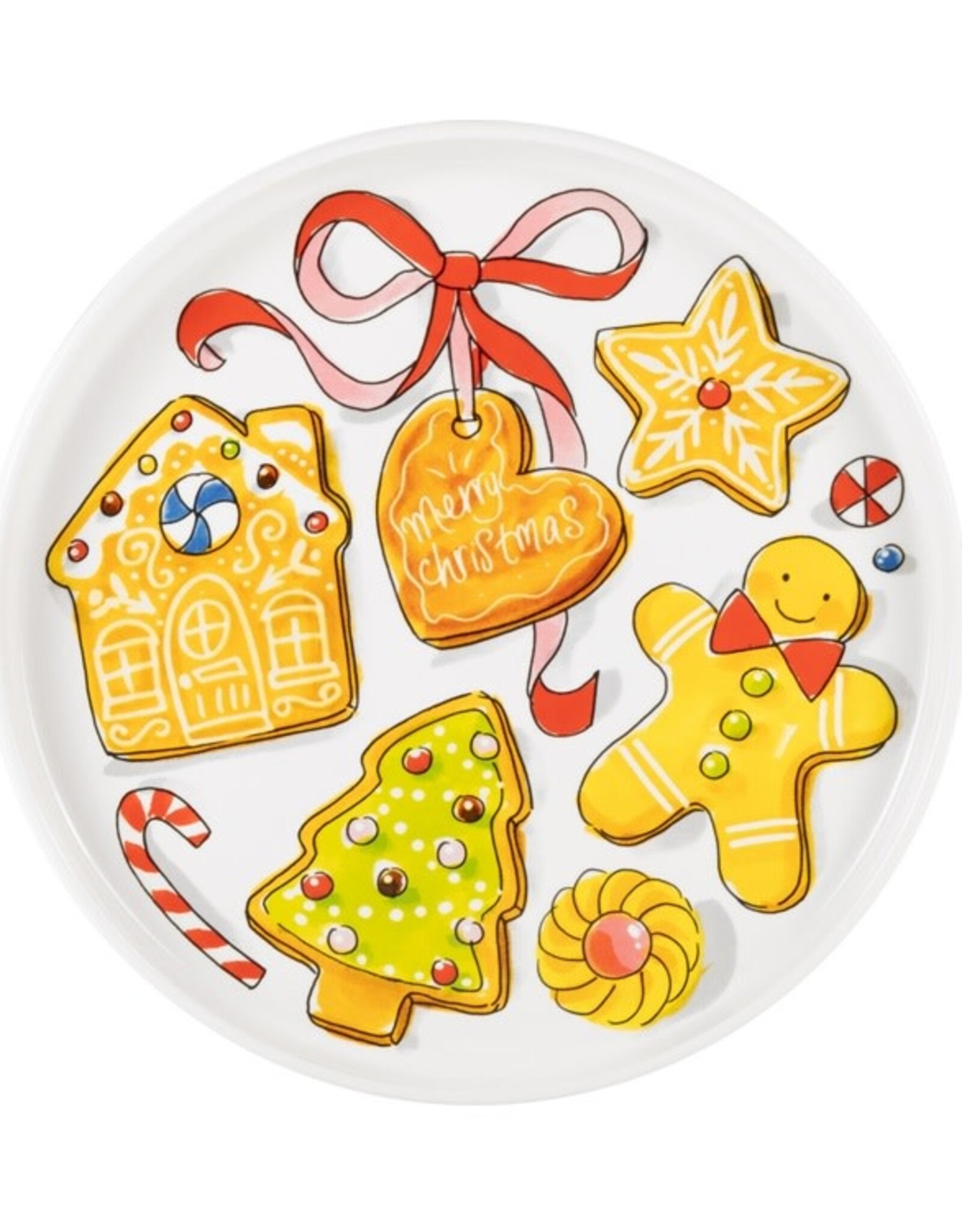 Blond Amsterdam Taartplateau 24cm Kerst - Blond Amsterdam