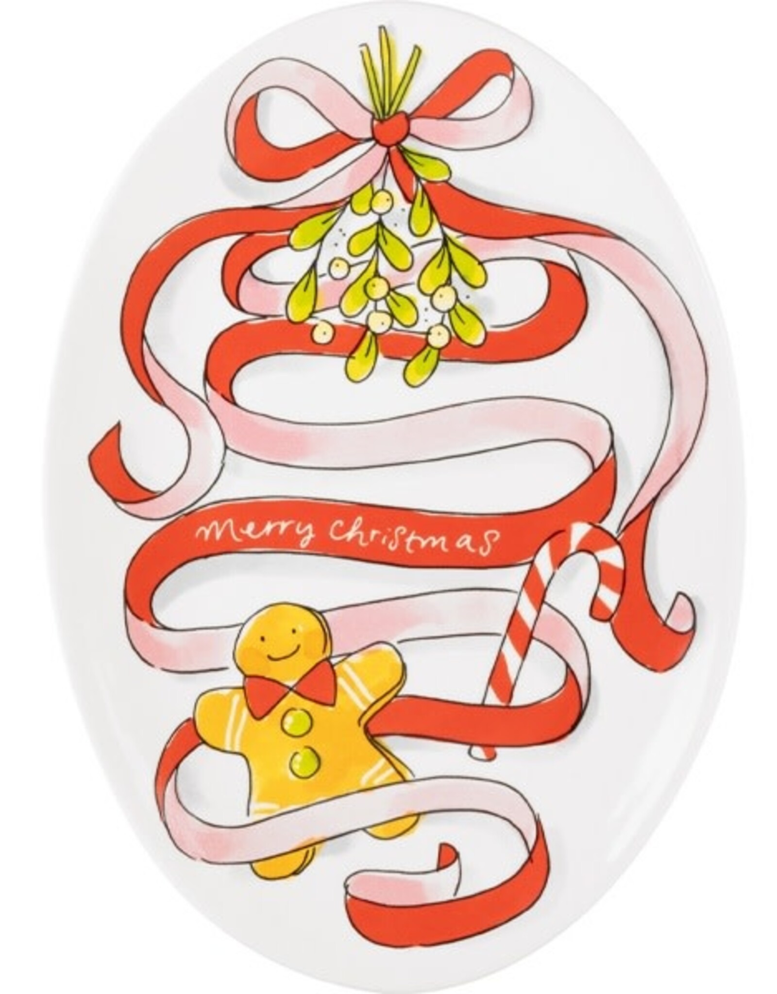 Blond Amsterdam Ovaal Bord 27cm Kerst - Blond Amsterdam