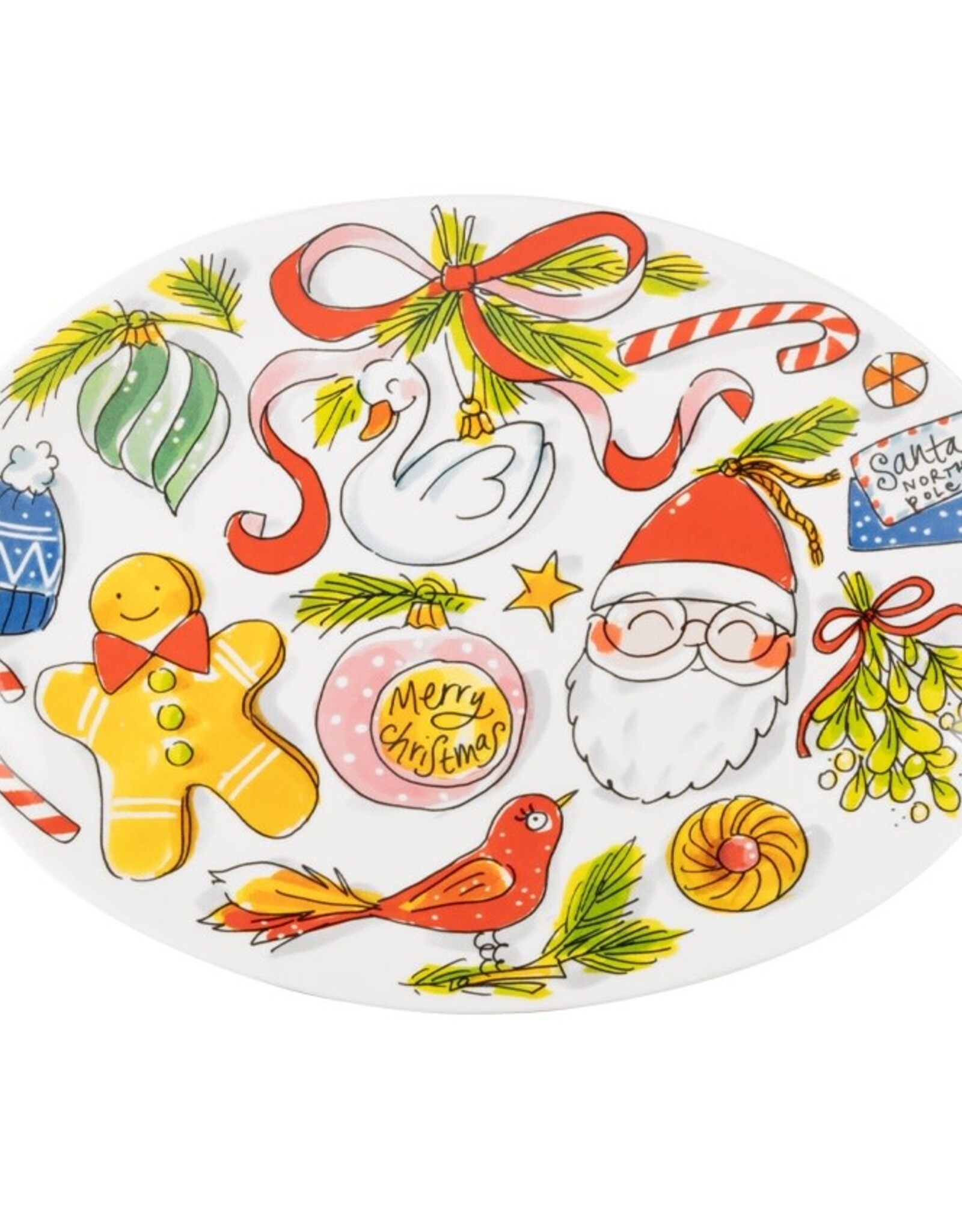 Blond Amsterdam Ovaal Bord 29cm Kerst - Blond Amsterdam