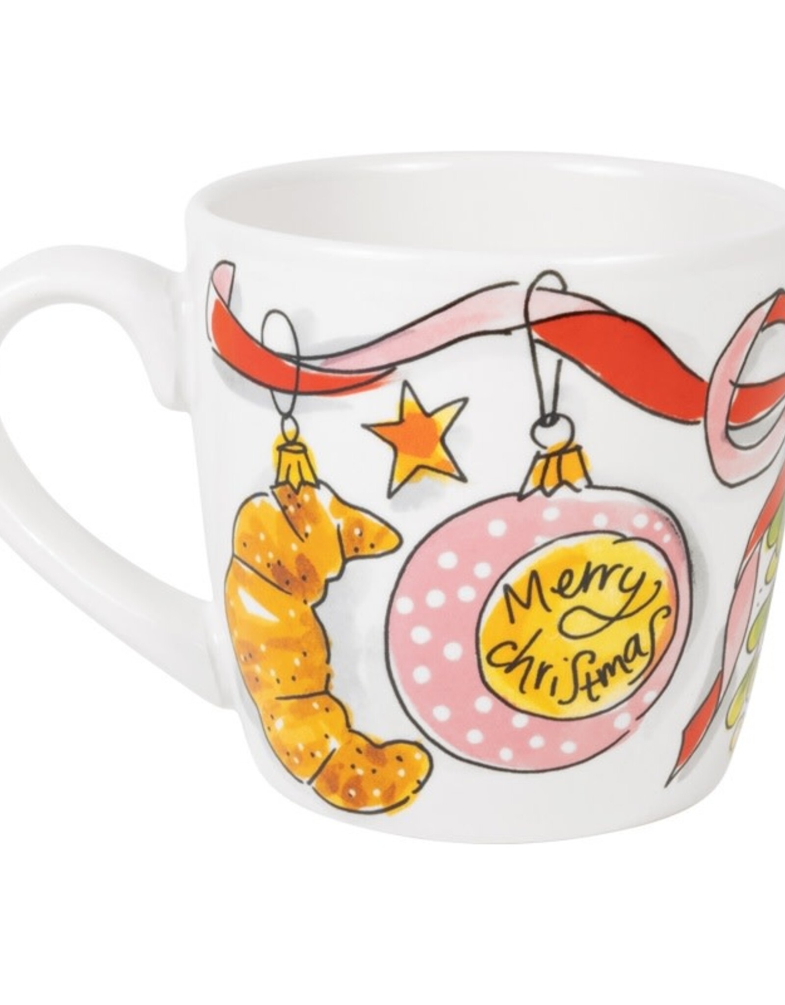Blond Amsterdam Cappuccino Beker Ribbon 0,5l Kerst - Blond Amsterdam