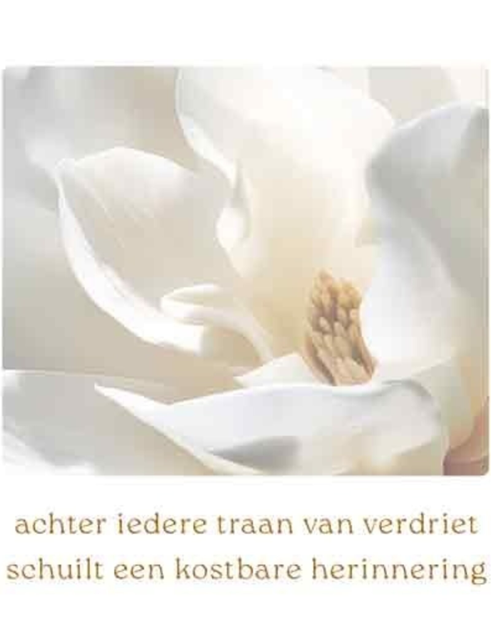 Achter iedere traan... - Wenskaart Compassion