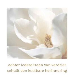 Achter iedere traan... - Wenskaart Compassion
