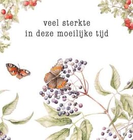 Veel Sterkte in deze Moeilijke Tijd - Wenskaart Janneke Brinkman