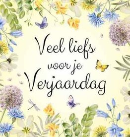 Veel Liefs voor je Verjaardag - Wenskaart Janneke Brinkman