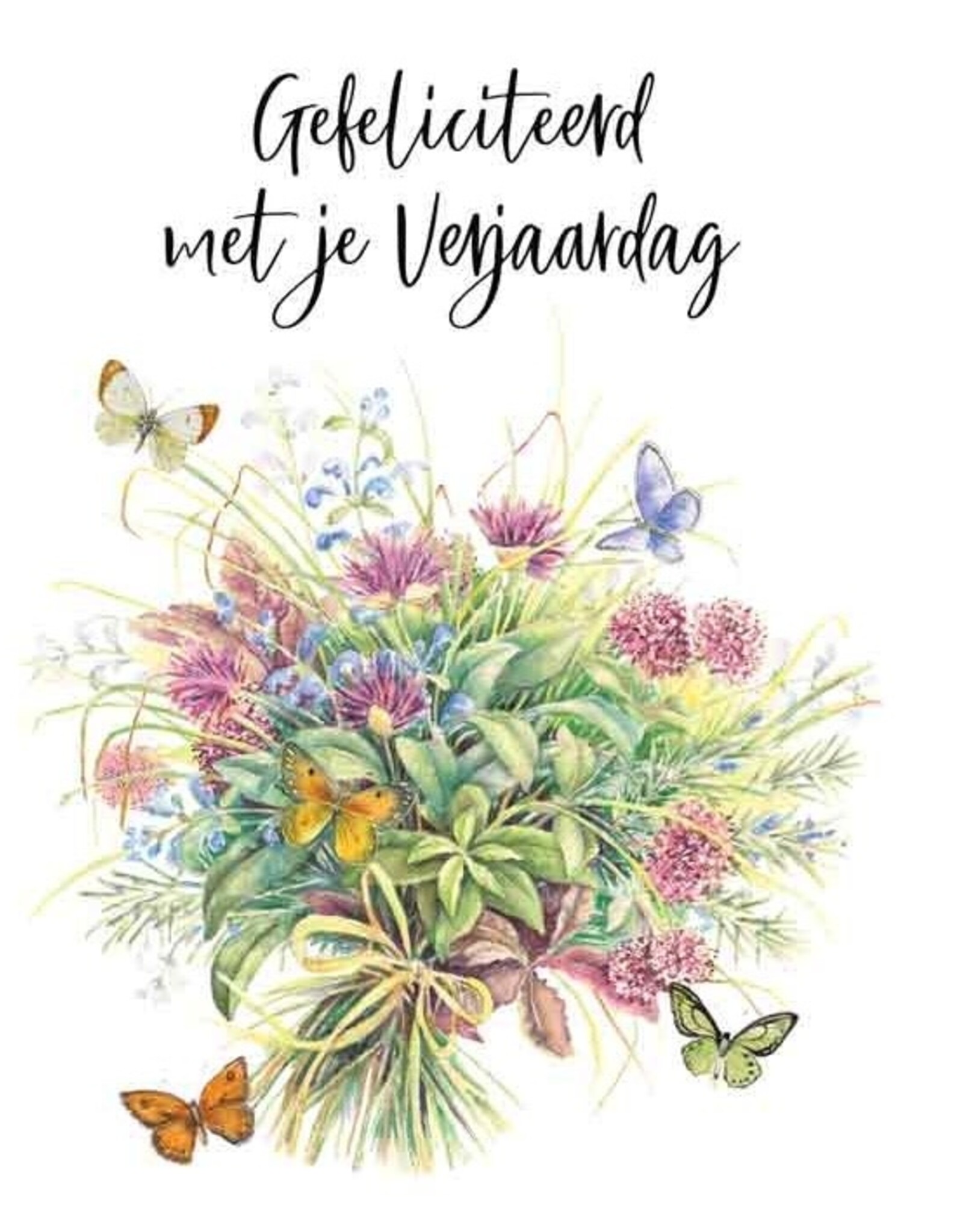 Gefeliciteerd met je Verjaardag - Wenskaart Janneke Brinkman