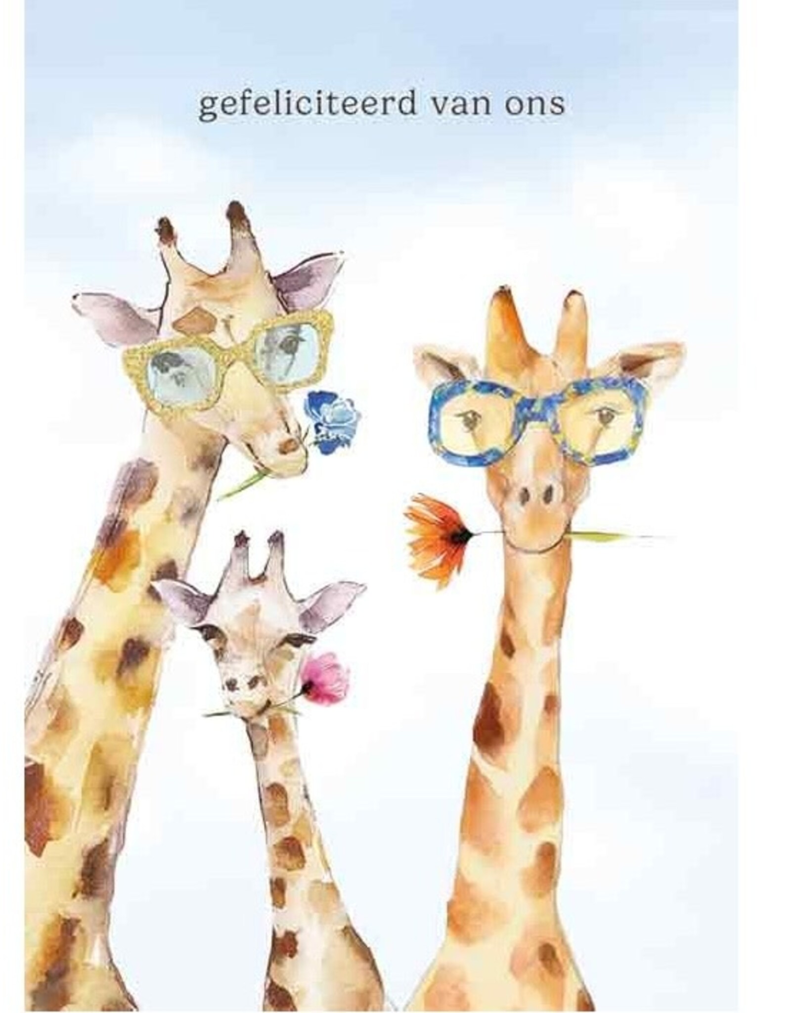 Gefeliciteerd van Ons - Wenskaart Mooz
