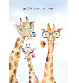 Gefeliciteerd van Ons - Wenskaart Mooz
