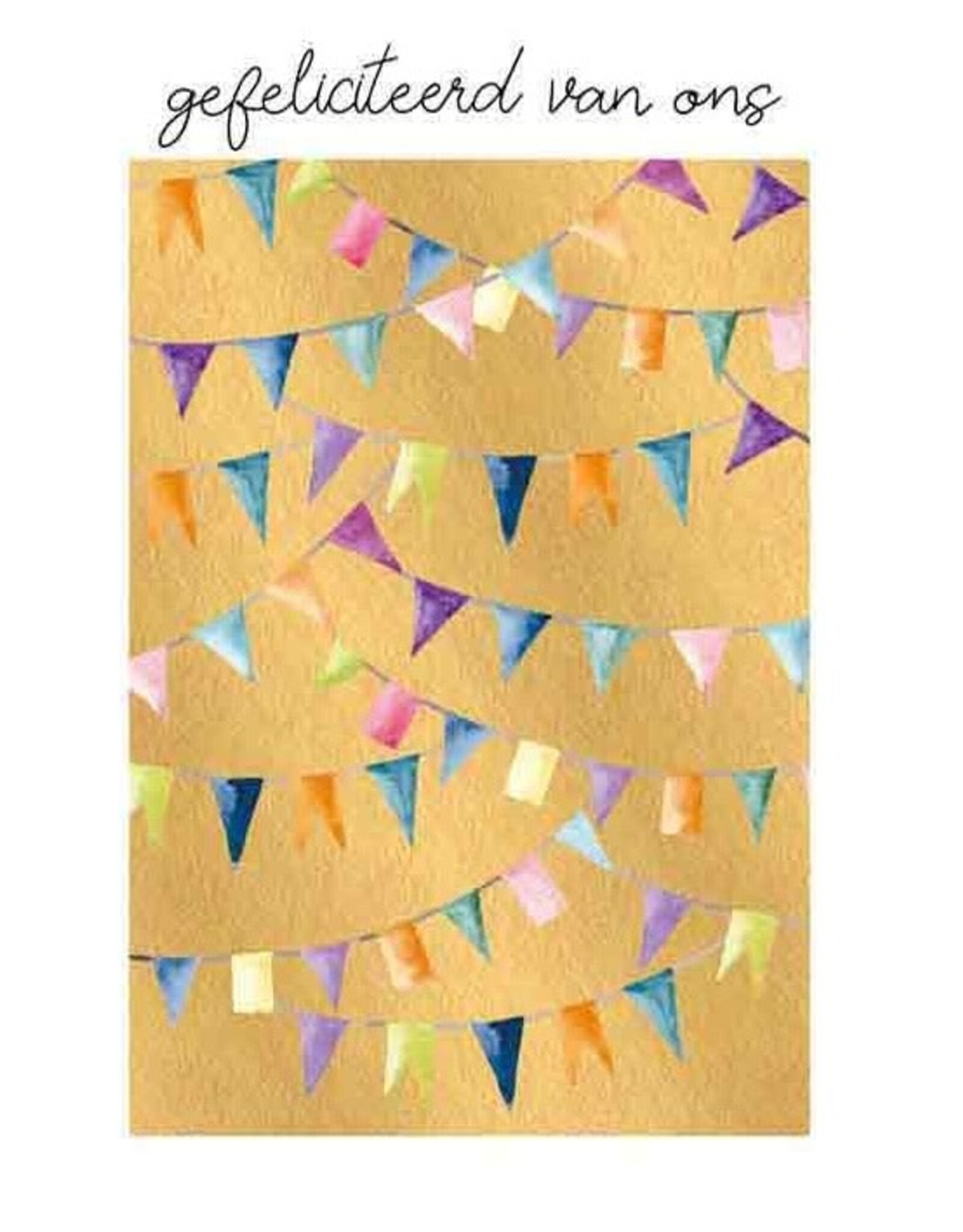 Gefeliciteerd van Ons - Wenskaart Bliss