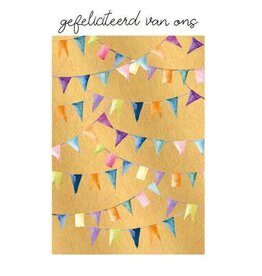 Gefeliciteerd van Ons - Wenskaart Bliss