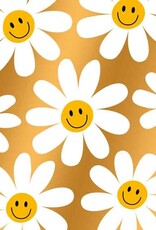 (Smiley Bloemen) Blanco kaart - Wenskaart Bliss
