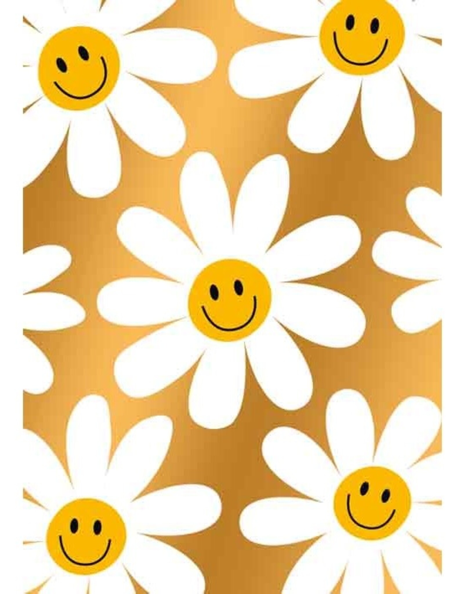 (Smiley Bloemen) Blanco kaart - Wenskaart Bliss
