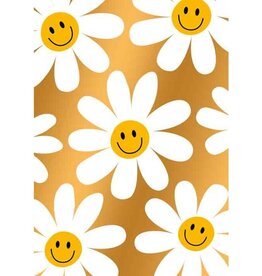(Smiley Bloemen) Blanco kaart - Wenskaart Bliss