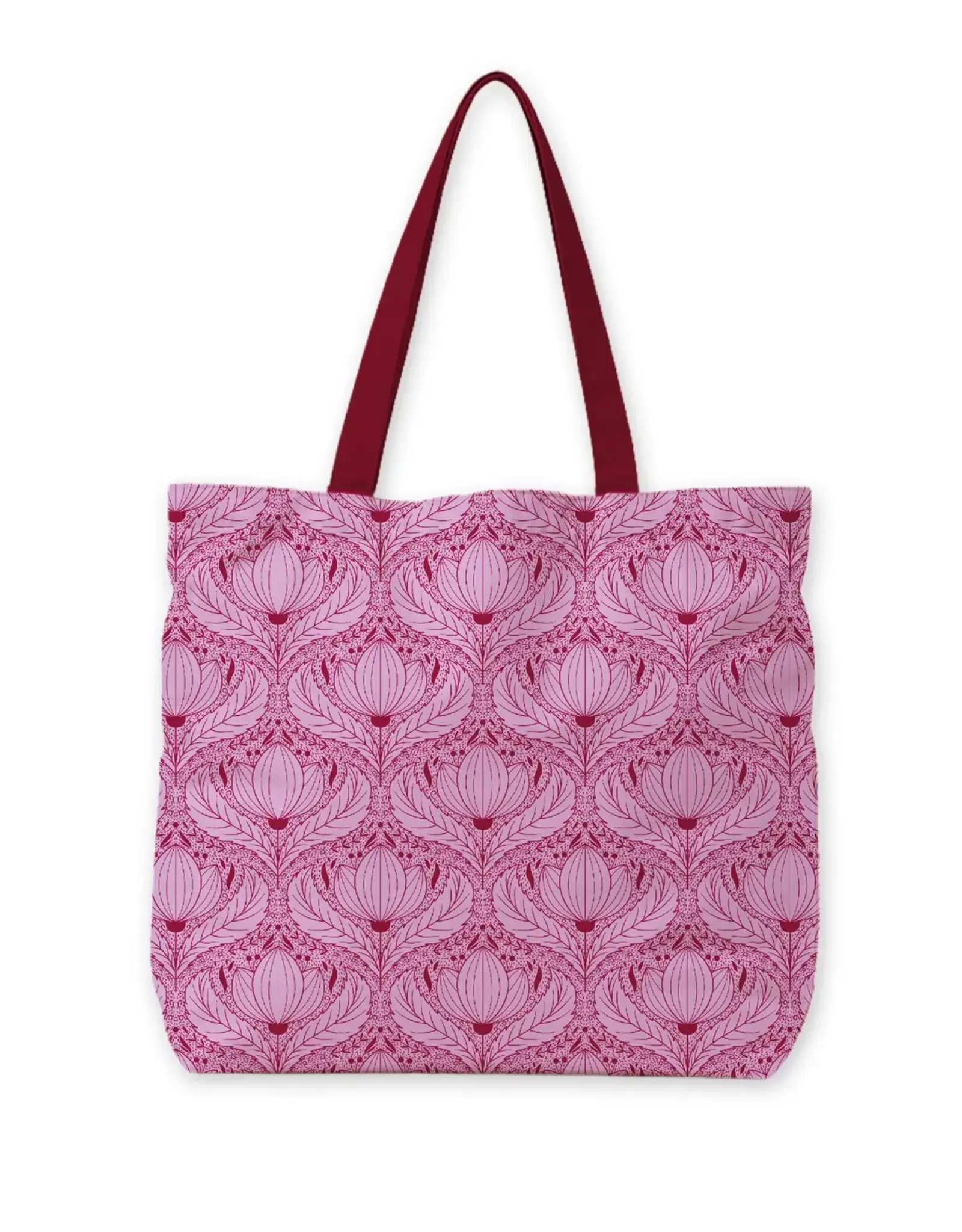 Shopper Luxury lotus purple 48x15x38cm
