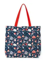 Shopper Warm winter blue 48x15x38cm