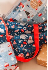 Shopper Warm winter blue 48x15x38cm