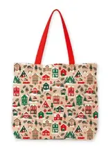 Shopper Winter houses 48x15x38cm