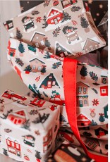 Shopper Winter houses 48x15x38cm