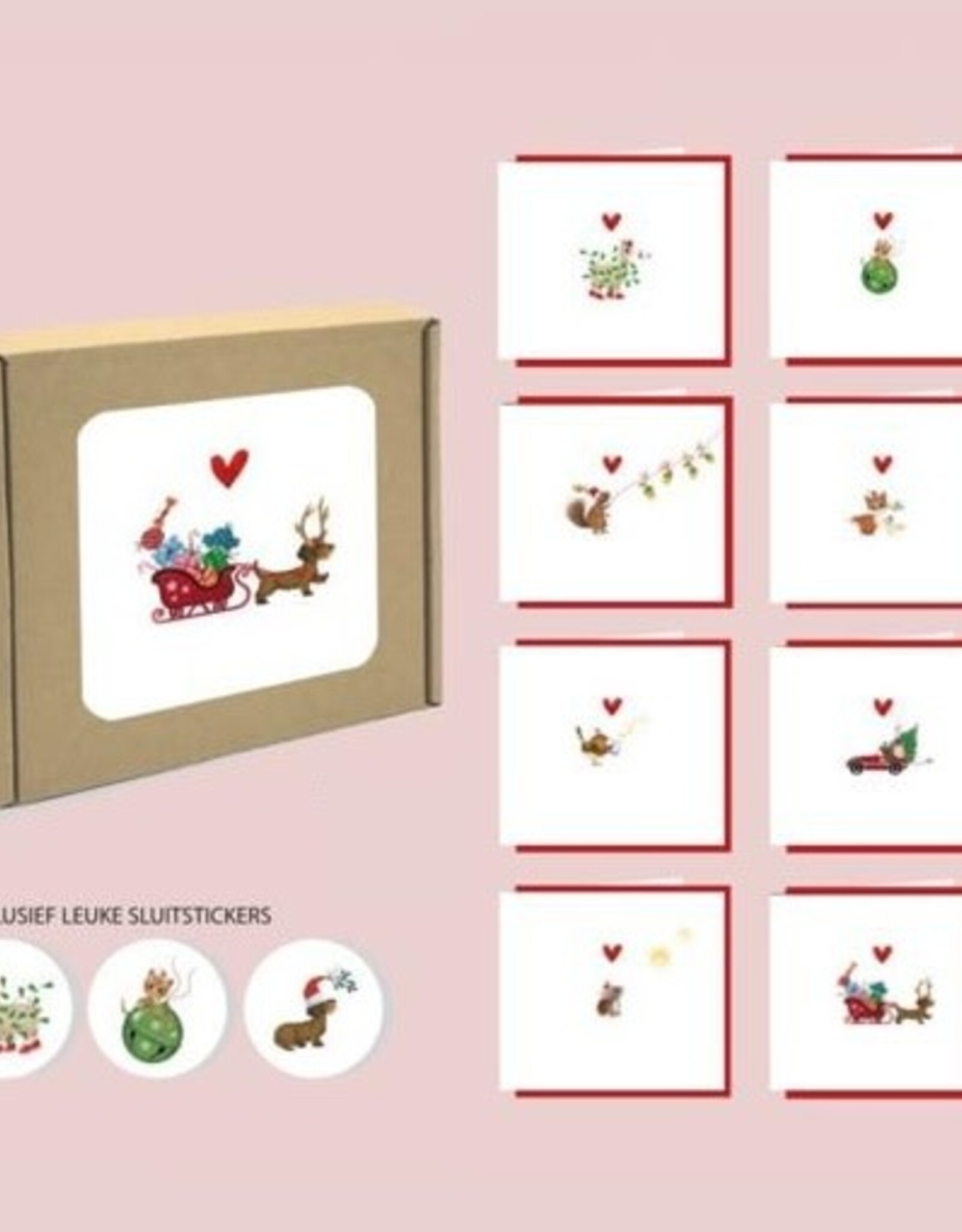 Kerstdoosje Yon "BOX005 - 8 stuks