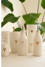Zusss Koffiemok met Oor Lijn Hartje wit/goud - Zusss