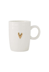 Zusss Koffiemok met Oor Hartje wit/goud - Zusss