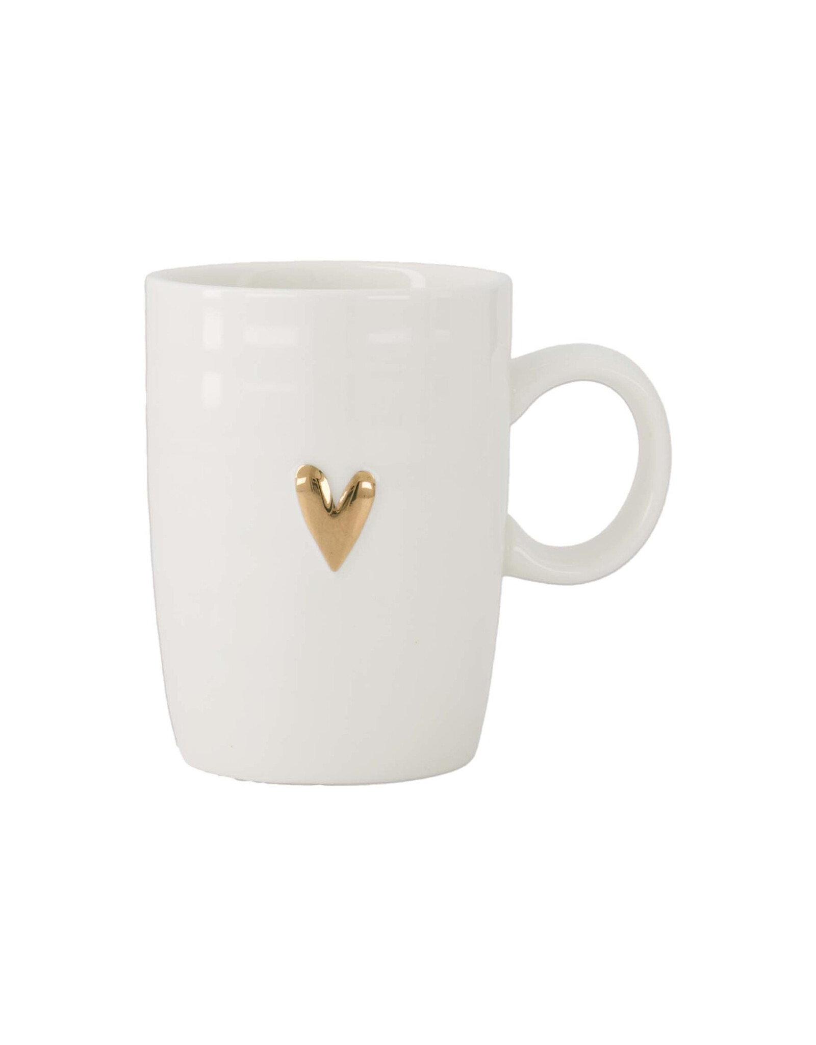 Zusss Koffiemok met Oor Hartje wit/goud - Zusss