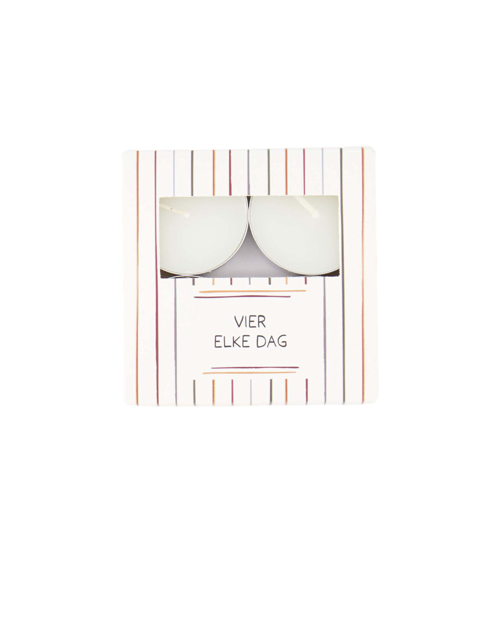 Zusss Waxinelichtjes in doosje met Verborgen Tekst "Vier elke dag" - Zusss