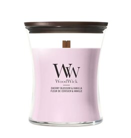 WoodWick Kaars WoodWick "Cherry Blossom & Vanilla" Medium - WoodWick