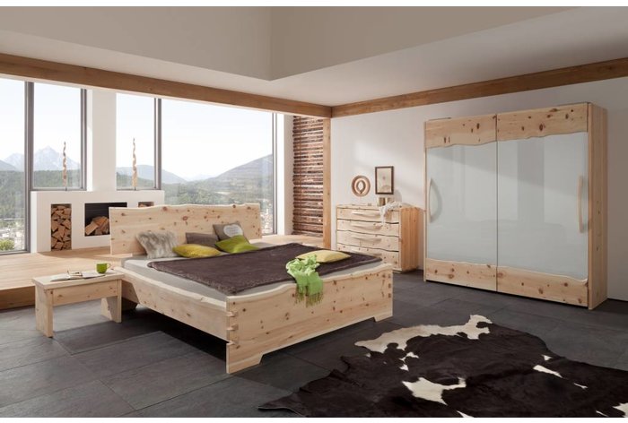 Massief houten bed Roos (hout: zirben / alpenden / zirbe)