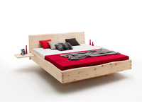 Zwevend houten bed Albula