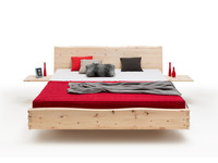 Zwevend houten bed Albula