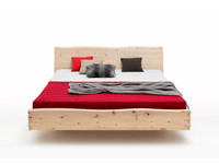Zwevend houten bed Albula