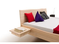 Zwevend houten bed Albula