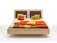 Zwevend houten bed Ulfas