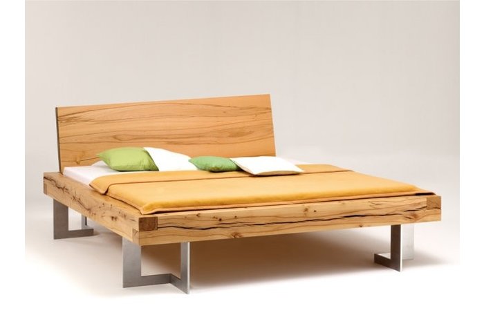 Balkenbed (11cm kernbeuken balken!) Thaur- hoofdbord type 1