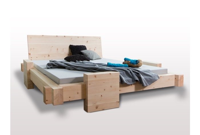 Massief houten bed Mellau (hout: zirben / alpenden / zirbe)