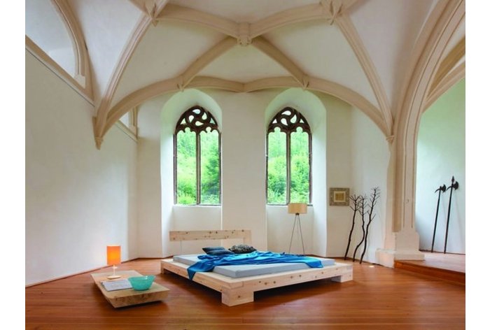 Futon balkenbed Bizau - hoofdbord type 1