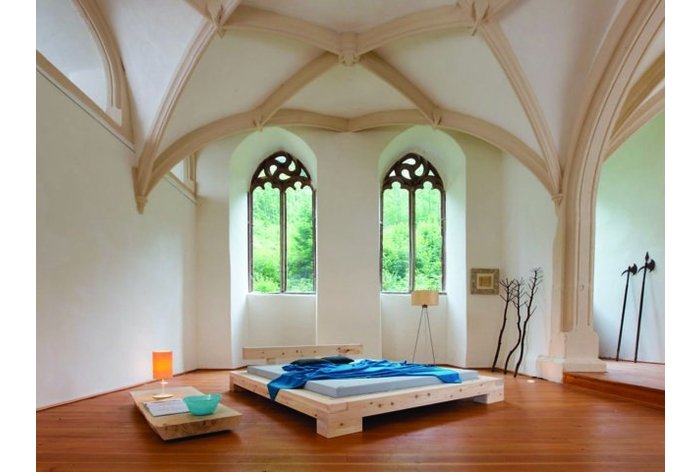 Futon balkenbed Bizau - hoofdbord type 2