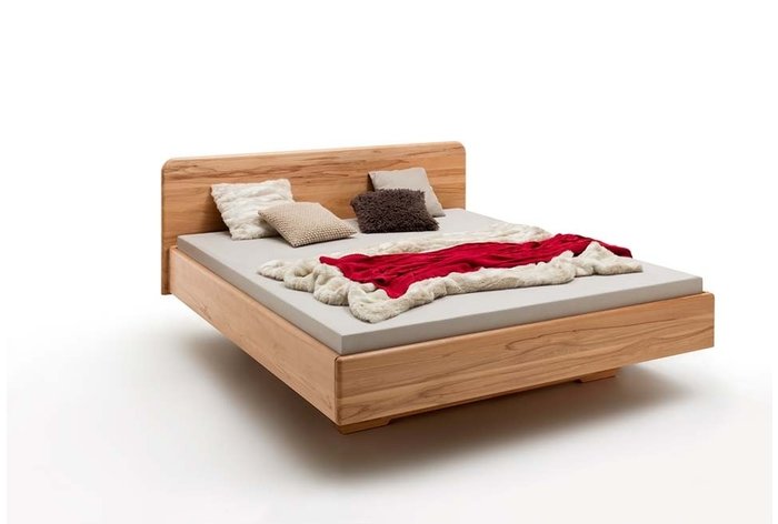 Massief houten bed Nijmegen (hout: kernbeuken)