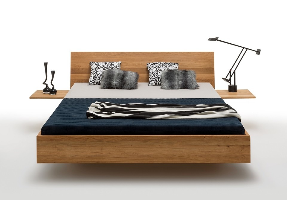 Uitgaand De onze Helaas Zwevend eiken bed - minimalistisch en pure vormen | Drachten - Massief Houten  Bed