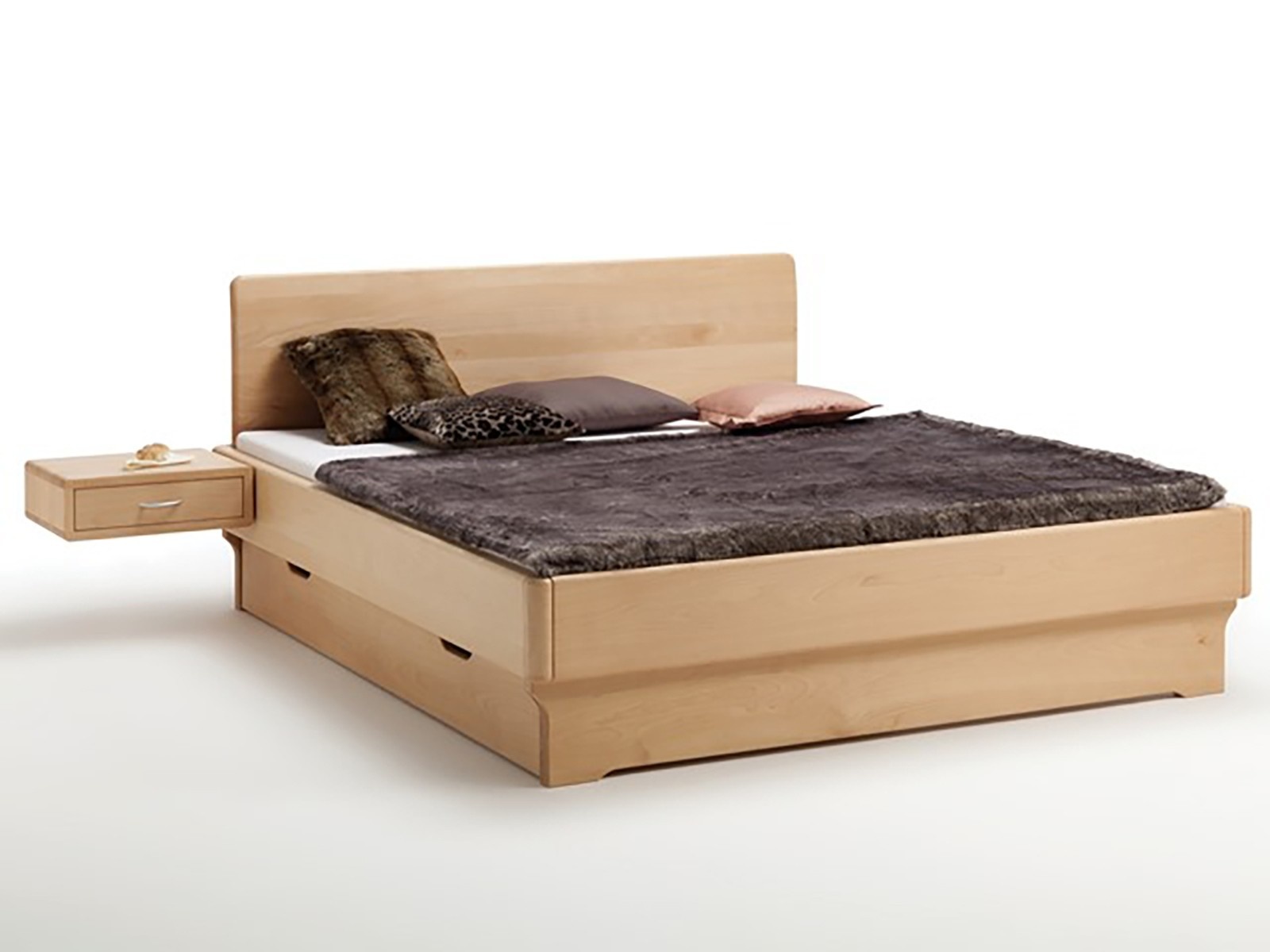 4.5 cm houten bed met lades / laden / opbergruimte | Wassenaar - Massief