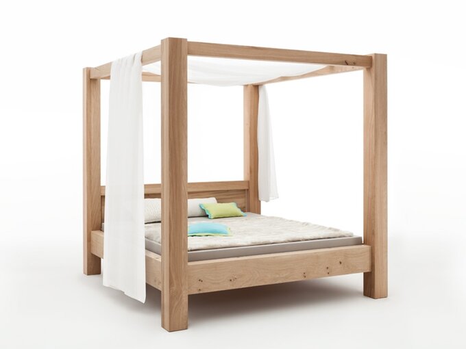 Hemelbed balken Showroom model 160x210 Hemelbed balken Showroom model 160x210
