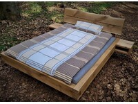 Zwevend eiken balkenbed Lans Zwevend eiken balkenbed Lans