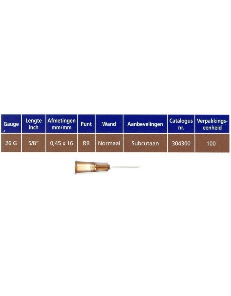 BD Microlance BD – Subcutane naalden – doos van 100 stuks