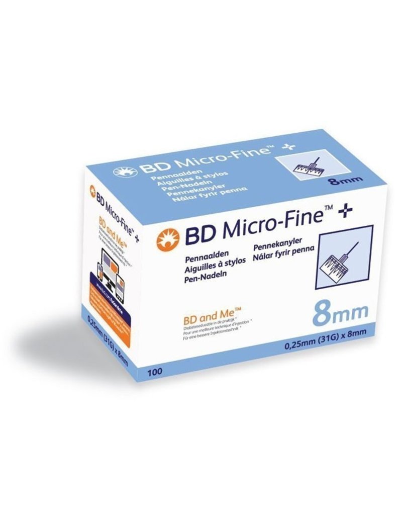 BD -	BD Micro-Fine™ pennaalden  – doos van 100 stuks