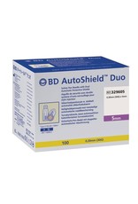 BD -	Aiguille de sécurité à stylo BD AutoShield™ Duo 5mm – 100pcs