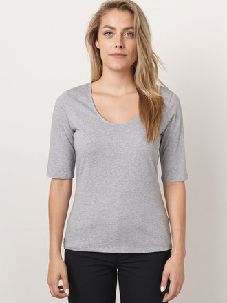 Filippa K Filippa K licht grijs t-shirts 28502